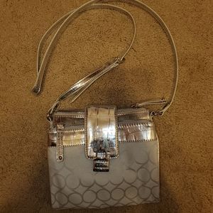 Nine West Crossbody Purse - Silver